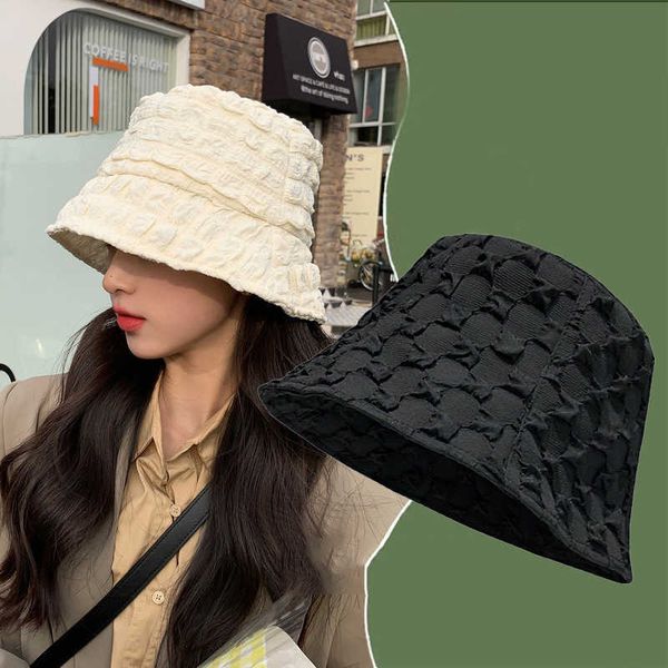 wide brim hats fashion bucket hat for women pleated bubble plaid fisherman hats summer casual female girl outdoor sunscreen cap aa230517, Blue;gray
wide brim hats fashion bucket hat for women pleated bubble plaid fisherman hats summer casual female girl outdoor sunscreen cap aa230517, Blue;gray