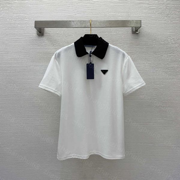 23ss womens designer clothing tee womens t-shirt round neck pure cotton metal logo polo color patchwork lapel short sleeve t-shirt womens cl, White
23ss womens designer clothing tee womens t-shirt round neck pure cotton metal logo polo color patchwork lapel short sleeve t-shirt womens cl, White