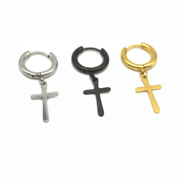 huggie hoop earring cross pendant men stainless steel punk ear ring circle rock jewelry drop dangle gift wholesale fashion, Golden;silver
huggie hoop earring cross pendant men stainless steel punk ear ring circle rock jewelry drop dangle gift wholesale fashion, Golden;silver