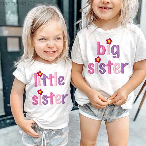 t-shirts big sister little sister twins sister tshirt children short sleeves matching outfit t-shirt white tee kids girl clothes aa230518, Blue
t-shirts big sister little sister twins sister tshirt children short sleeves matching outfit t-shirt white tee kids girl clothes aa230518, Blue