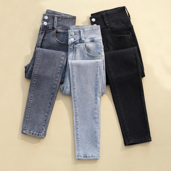 jeans women high waist jeans 2023 ladies spring doublebreasted cropped trousers stretch vintage slim denim pencil pants for women, Blue
jeans women high waist jeans 2023 ladies spring doublebreasted cropped trousers stretch vintage slim denim pencil pants for women, Blue