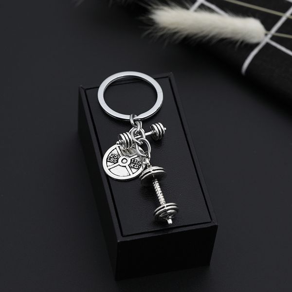 fashion accessories keychain mini dumbbell disc dumbbell fitness keychain designer gift coach souvenir, Silver
fashion accessories keychain mini dumbbell disc dumbbell fitness keychain designer gift coach souvenir, Silver