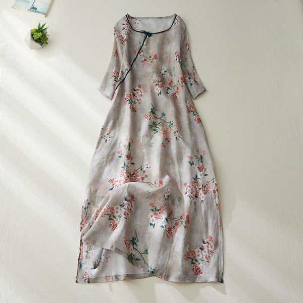 dresses 2023 new arrival beading print floral thin soft loose cozy vintage chinese style summer dress women casual midi dress, Black;gray
dresses 2023 new arrival beading print floral thin soft loose cozy vintage chinese style summer dress women casual midi dress, Black;gray