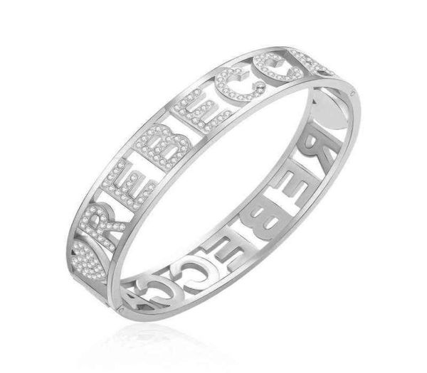 women039s stainless steel bracelet hidden buckle bangles crystal rebecca letters pulseira bileklik luxury jewelry accessories g8228401, Black
women039s stainless steel bracelet hidden buckle bangles crystal rebecca letters pulseira bileklik luxury jewelry accessories g8228401, Black