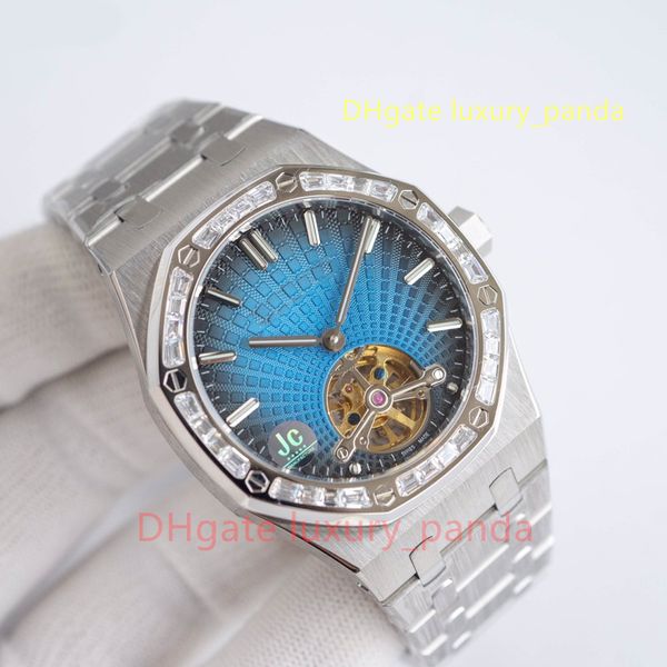 tier factory make 8 style men's watches 26522 41mm manual chain up mechanical watch tourbillon cal.2924 super luminous rubber bracelet, Slivery;brown
tier factory make 8 style men's watches 26522 41mm manual chain up mechanical watch tourbillon cal.2924 super luminous rubber bracelet, Slivery;brown