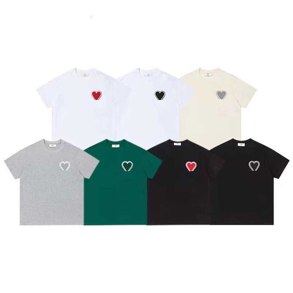 designer amis t shirt men women summer short sleeve tees heart embroidery tees comfortable mens casual t-shirt, White;black
designer amis t shirt men women summer short sleeve tees heart embroidery tees comfortable mens casual t-shirt, White;black