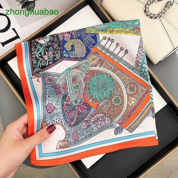 hemres designer scarves 2023 new autumn and winter small square 100% silk decorative scarf, Blue;gray
hemres designer scarves 2023 new autumn and winter small square 100% silk decorative scarf, Blue;gray