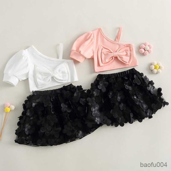 clothing sets summer toddler girl clothes kids short sleeve shoulder bow and skirt girl suit children clothing r230518, White
clothing sets summer toddler girl clothes kids short sleeve shoulder bow and skirt girl suit children clothing r230518, White