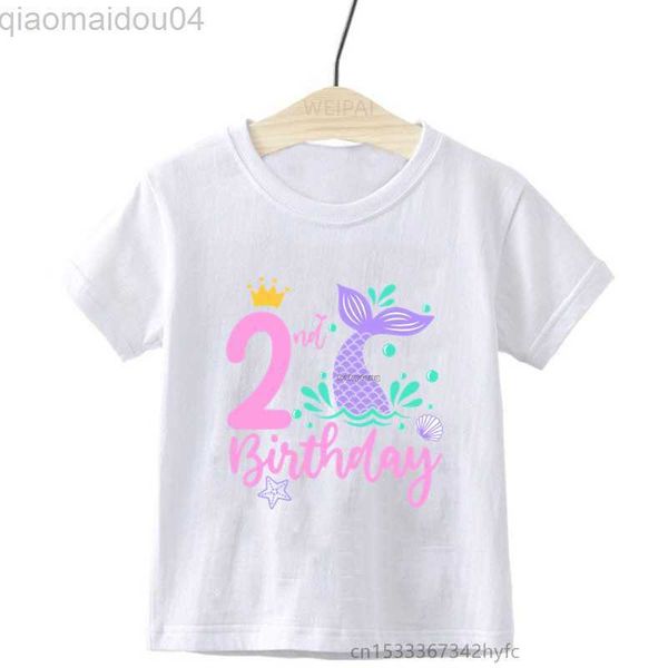 t-shirts girls mermaid birthday number name 1-9 cartoon t-shirt kids funny birthday gift t-shirt custom name number aa230518, Blue
t-shirts girls mermaid birthday number name 1-9 cartoon t-shirt kids funny birthday gift t-shirt custom name number aa230518, Blue