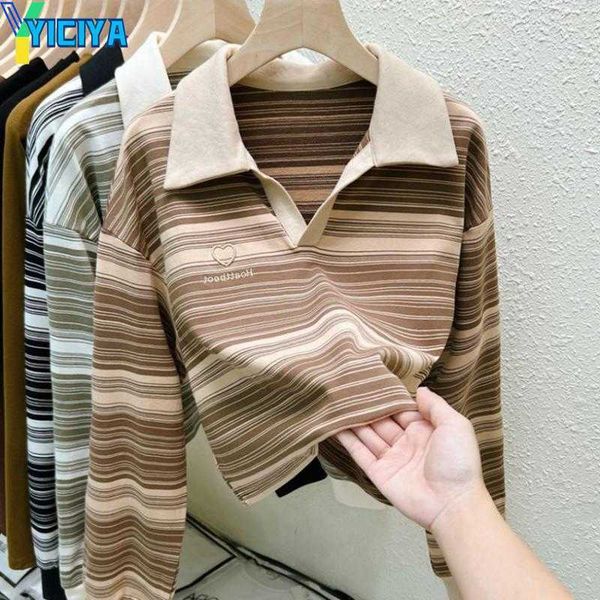 yiciya women's hoodies women's sweatshirt 2023 spring loose striped casual streetwear tees short all-matched fashion knitting, Black
yiciya women's hoodies women's sweatshirt 2023 spring loose striped casual streetwear tees short all-matched fashion knitting, Black