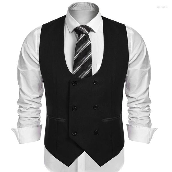 men's vests black double breasted men vest for wedding one piece man suit waistcoat arrival europen size male fashion coat, Black;white
men's vests black double breasted men vest for wedding one piece man suit waistcoat arrival europen size male fashion coat, Black;white