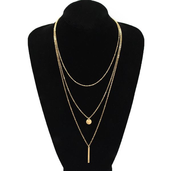 designer jewlery for women chains for women necklace fashionnew style copper bead chain sequins metal strip multi-layer short necklace 02, Silver
designer jewlery for women chains for women necklace fashionnew style copper bead chain sequins metal strip multi-layer short necklace 02, Silver