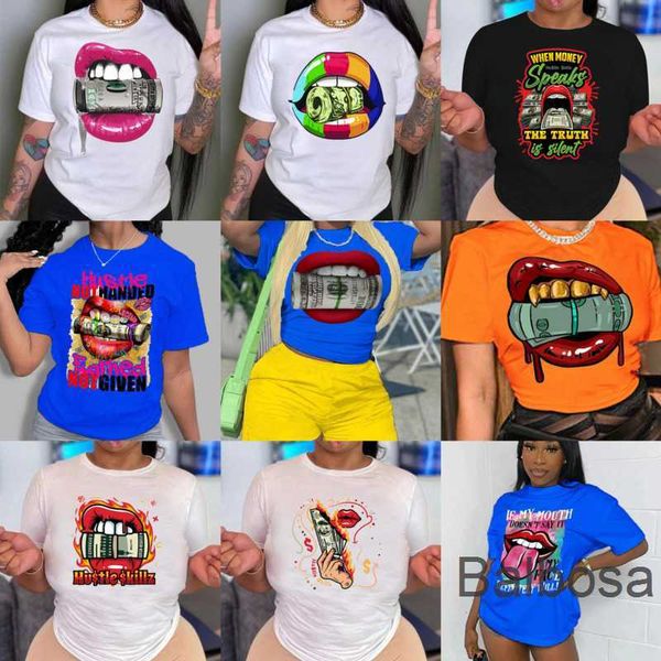 plus size womens clothing designer t shirt summer fashion casual short sleeved round neck black white lips us dollar printing independent
plus size womens clothing designer t shirt summer fashion casual short sleeved round neck black white lips us dollar printing independent