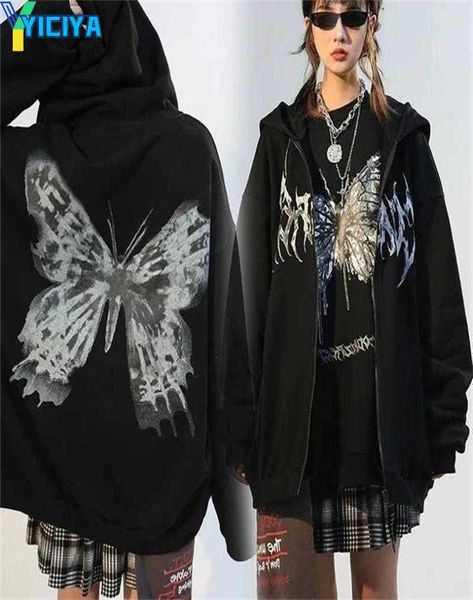 yiciya hip hop streetwear hoodies women jacket coat goth harajuku y2k aesthetic clothes grunge punk hoodie zipup female clothing, Black
yiciya hip hop streetwear hoodies women jacket coat goth harajuku y2k aesthetic clothes grunge punk hoodie zipup female clothing, Black