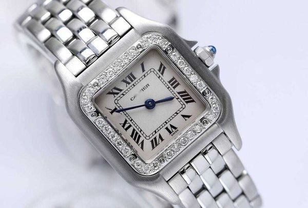luxury formal wrist watch designer movements watches panthre ladies stainless steel 22mm with diamond bezel 1320, Slivery;brown
luxury formal wrist watch designer movements watches panthre ladies stainless steel 22mm with diamond bezel 1320, Slivery;brown