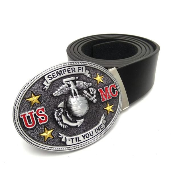 fashion belts for men with united states marine corps usmc quotsemper fiquotquot til you diequot big belt buckle cowboy cl3463786, Black;brown 
fashion belts for men with united states marine corps usmc quotsemper fiquotquot til you diequot big belt buckle cowboy cl3463786, Black;brown