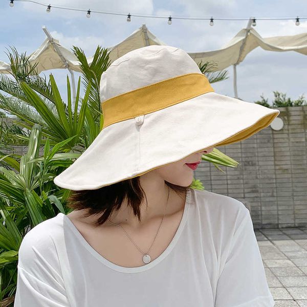wide brim hats fashion two side stripe bucket hat autumn summer fisherman hat outdoor women panama cap lady girls beach sun caps vacation ca, Blue;gray
wide brim hats fashion two side stripe bucket hat autumn summer fisherman hat outdoor women panama cap lady girls beach sun caps vacation ca, Blue;gray