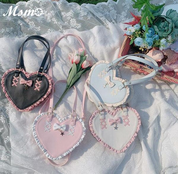 evening bags sweet cute heartshaped handbag lolita ruffle lace crossbody bag messenger6030079
evening bags sweet cute heartshaped handbag lolita ruffle lace crossbody bag messenger6030079
