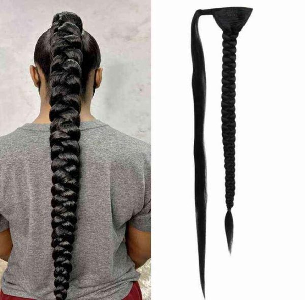 90cm 36inch super long wrap around jumbo pre braided ponytail ombre brown blonde synthetic hair extensions 2202086647333, Black;brown
90cm 36inch super long wrap around jumbo pre braided ponytail ombre brown blonde synthetic hair extensions 2202086647333, Black;brown