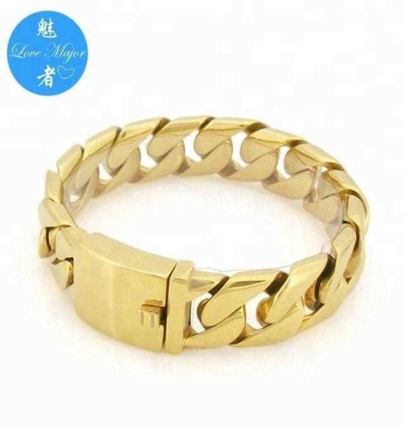 wedding jewelry bangle wholale 18k gold plated 17mm wide miami cuban chain fashion bracelet jewelry for man mjkbb128 valentine09013261, Black
wedding jewelry bangle wholale 18k gold plated 17mm wide miami cuban chain fashion bracelet jewelry for man mjkbb128 valentine09013261, Black
