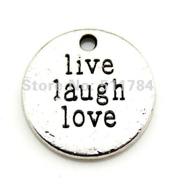 40pcslot 2 colors antique silver bronze 20mm round shaped live laugh love charms3938047, Bronze;silver
40pcslot 2 colors antique silver bronze 20mm round shaped live laugh love charms3938047, Bronze;silver
