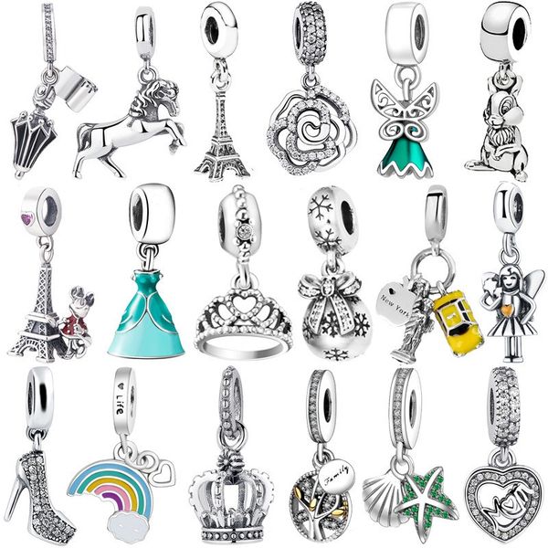 fit pandora charm bracelet rose crown angel car starfish princess double heart european silver bead charms beads diy snake chain for women b, Black
fit pandora charm bracelet rose crown angel car starfish princess double heart european silver bead charms beads diy snake chain for women b, Black