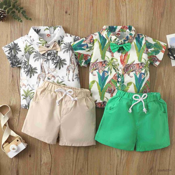 clothing sets toddler kids boys pieces outfit clothing animals leaves print short sleeve shirts and solid color shorts summer set r230518, White
clothing sets toddler kids boys pieces outfit clothing animals leaves print short sleeve shirts and solid color shorts summer set r230518, White