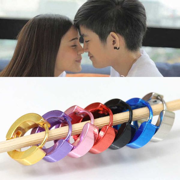 stud 1 pc 7 bright colors pink red purple yellow little hoop women men stud earrings thick small alloy fashion punk earrings z0517, Golden;silver
stud 1 pc 7 bright colors pink red purple yellow little hoop women men stud earrings thick small alloy fashion punk earrings z0517, Golden;silver