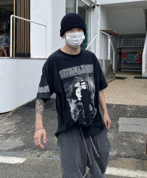 fashion brand grailz project men's printed loose vintage t-shirt designer cotton men hiphop streetwear, White;black
fashion brand grailz project men's printed loose vintage t-shirt designer cotton men hiphop streetwear, White;black