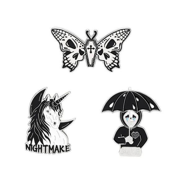 nightmare enamel pin custom horse umbrella skeleton butterfly brooch bag clothes lapel gothic badge jewelry gift for friends8920661, Blue
nightmare enamel pin custom horse umbrella skeleton butterfly brooch bag clothes lapel gothic badge jewelry gift for friends8920661, Blue