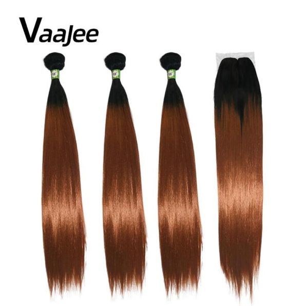 vaajee 4pcs synthetic hair bundles with closure brazilian straight hair bundles with closure 14quot 16quot 18quot hair weave1844512, Black;brown
vaajee 4pcs synthetic hair bundles with closure brazilian straight hair bundles with closure 14quot 16quot 18quot hair weave1844512, Black;brown