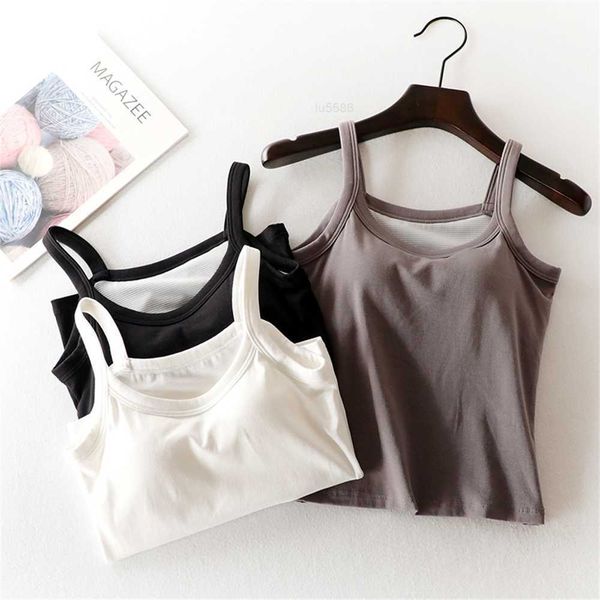 cotton padded chest pad suspender vest women's summer slim fit with a bottom layer no bra can be worn externally, White
cotton padded chest pad suspender vest women's summer slim fit with a bottom layer no bra can be worn externally, White