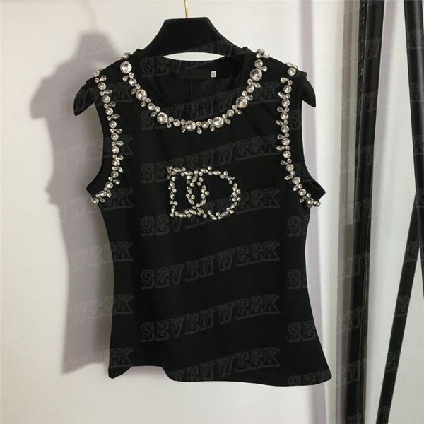 letter rhinestone tank women t shirts design cropped luxury fashion vest sleeveless tanks tees, White
letter rhinestone tank women t shirts design cropped luxury fashion vest sleeveless tanks tees, White