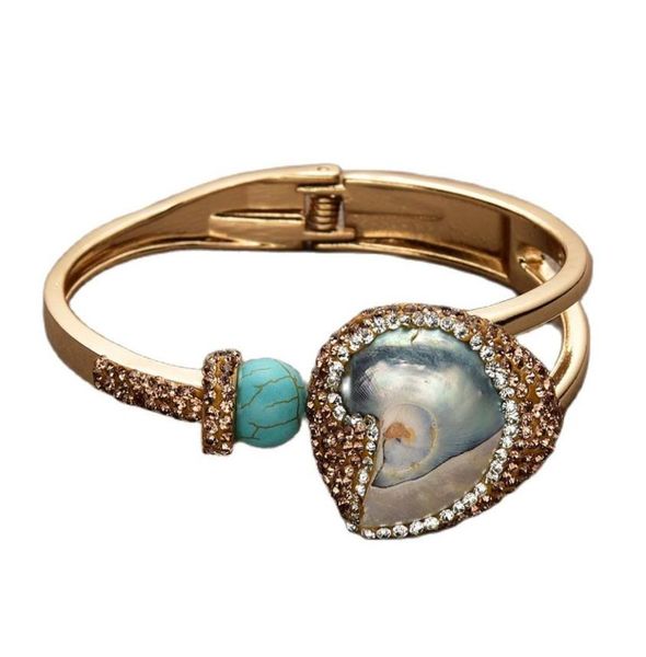 big natural gray conch shell bangle cz paved yellow gold plated blue turquoise cuff bracelet handmade for women5529468, Black
big natural gray conch shell bangle cz paved yellow gold plated blue turquoise cuff bracelet handmade for women5529468, Black