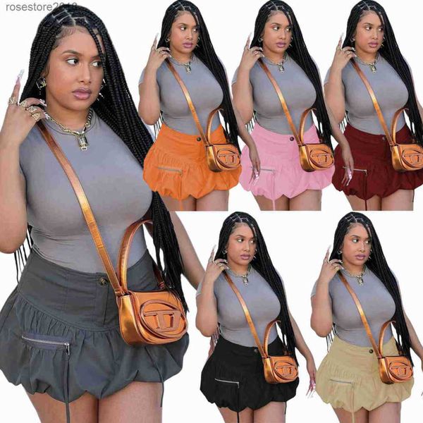 2023 summer women skirt casual new high waist pleated puffy short skirt 6 colors cw909, Black
2023 summer women skirt casual new high waist pleated puffy short skirt 6 colors cw909, Black