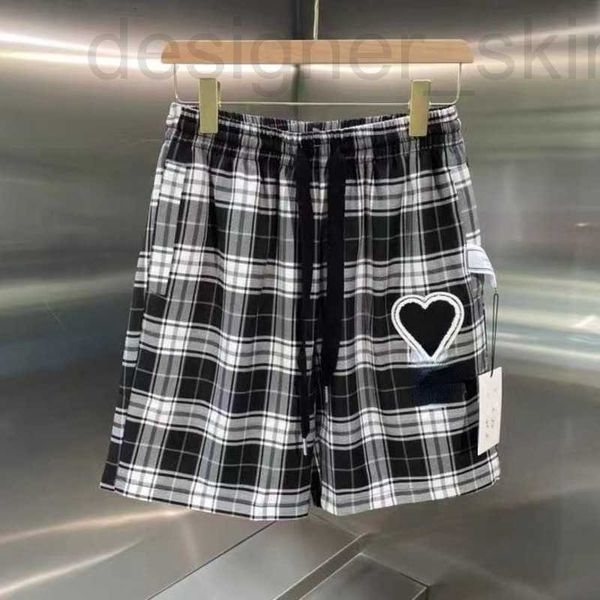 men's shorts designer a mens nts assic ack and white plaid hrt emroidered cropped strt couple 9r5m, White;black
men's shorts designer a mens nts assic ack and white plaid hrt emroidered cropped strt couple 9r5m, White;black