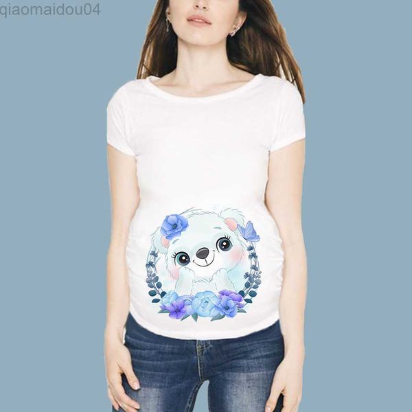 t-shirts hello animal baby maternity clothes summer short sleeve white t-shirt pregnancy clothing flowers wreath printed pregnant tees aa230, Blue
t-shirts hello animal baby maternity clothes summer short sleeve white t-shirt pregnancy clothing flowers wreath printed pregnant tees aa230, Blue