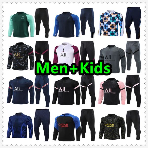 21 22 23 psgs tracksuit soccer jersey psgs messis mbappe classic style training suit half pull long sleeve sergio ramos verratti icardi kids, Black
21 22 23 psgs tracksuit soccer jersey psgs messis mbappe classic style training suit half pull long sleeve sergio ramos verratti icardi kids, Black
