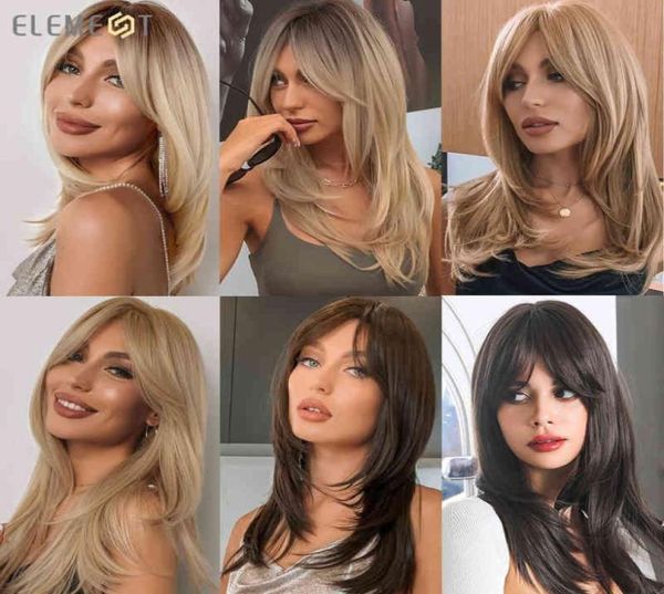 hair element various colors for women long straight wavy brown blonde woman with bangs heat resistant synthetic fiber 2203017395302, Black;brown
hair element various colors for women long straight wavy brown blonde woman with bangs heat resistant synthetic fiber 2203017395302, Black;brown