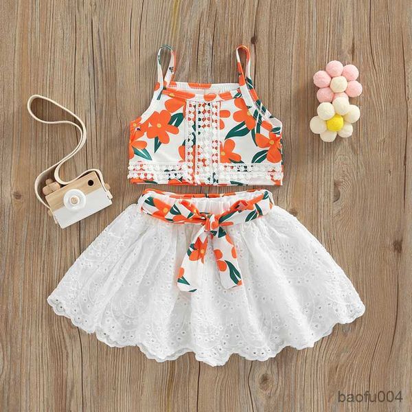 clothing sets fashion girls summer clothing sets hollow floral print sleeveless tanks andelastic waist belt pleated mini skirts casual suits, White
clothing sets fashion girls summer clothing sets hollow floral print sleeveless tanks andelastic waist belt pleated mini skirts casual suits, White