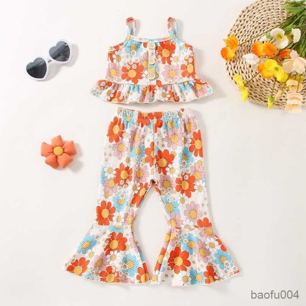 clothing sets 2023 summer fashion children girls clothing sets 1-5years floral print ruffles sleeveless tanks andflare long pants r230518, White
clothing sets 2023 summer fashion children girls clothing sets 1-5years floral print ruffles sleeveless tanks andflare long pants r230518, White