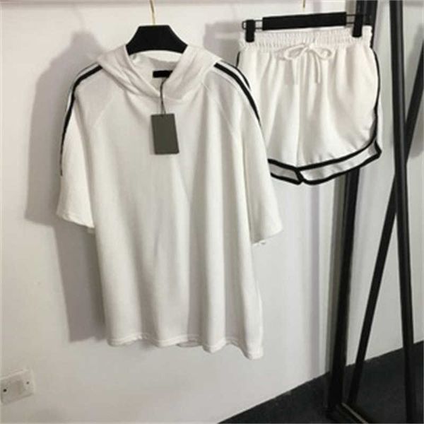 summer two piece pants webbing patchwork suit short-sleeved hooded sweatshirt and casual shorts tracksuits 3 colors designer clothing women, White
summer two piece pants webbing patchwork suit short-sleeved hooded sweatshirt and casual shorts tracksuits 3 colors designer clothing women, White