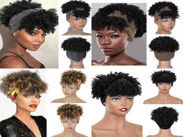 hair vigorous synthetic curly headband short black kinky with bangs afro puff for women head wrap 2203015192800, Black;brown
hair vigorous synthetic curly headband short black kinky with bangs afro puff for women head wrap 2203015192800, Black;brown