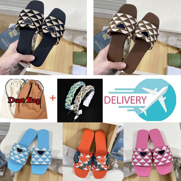 designer for women slippers p embroidered fabric slides triangle label luxury metal flat casual slipper plaid scuffs models colorful walking, Black
designer for women slippers p embroidered fabric slides triangle label luxury metal flat casual slipper plaid scuffs models colorful walking, Black