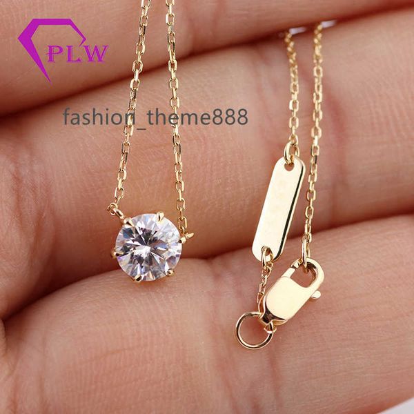16inches long 18k yellow gold cable chain 1.2carat moissanite diamond pendant necklace as gifts, Silver
16inches long 18k yellow gold cable chain 1.2carat moissanite diamond pendant necklace as gifts, Silver