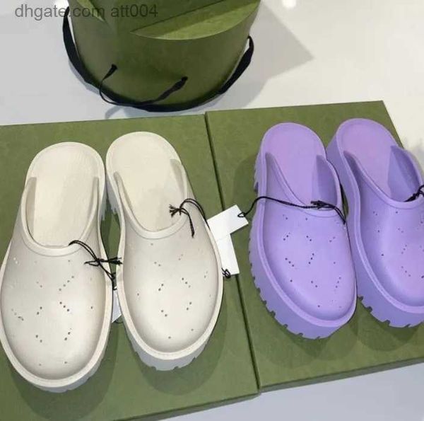 2023 men's slippers on sandal women's platform perforated g sandal hollow shoes jelly colors high heel summer rubber lug sole mule, Black
2023 men's slippers on sandal women's platform perforated g sandal hollow shoes jelly colors high heel summer rubber lug sole mule, Black