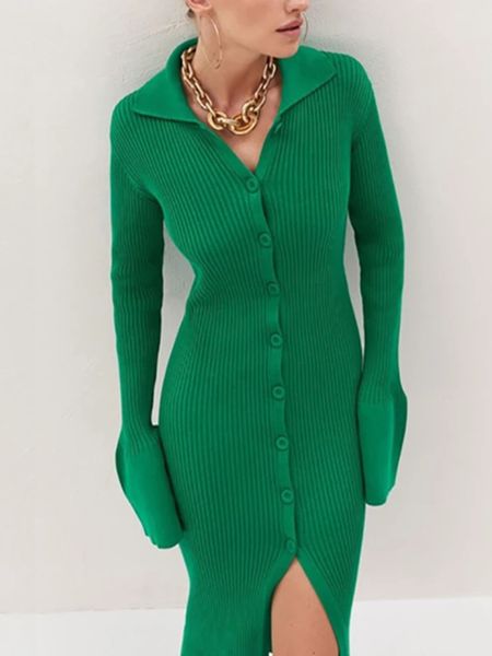 basic casual dresses woman winter dress women knitted slim green dress sweater long sleeve bodycon dress button casual y2k club party dresse, Black;gray
basic casual dresses woman winter dress women knitted slim green dress sweater long sleeve bodycon dress button casual y2k club party dresse, Black;gray