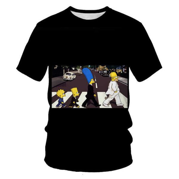 2023 selling new simpson 3d digital printing lightweight and breathable short sleeve t-shirt, White;black
2023 selling new simpson 3d digital printing lightweight and breathable short sleeve t-shirt, White;black
