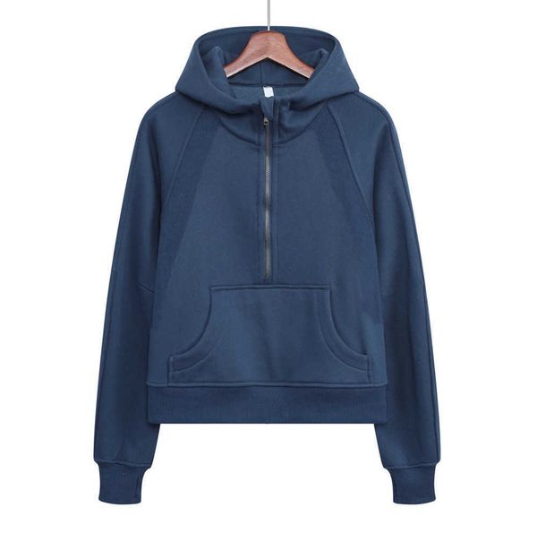 lulu women's hoodies sweatshirts yoga sweatshirt scuba lulus half zip hoody outdoor leisure lu gym clothes women workout fitness thick, Black 
lulu women's hoodies sweatshirts yoga sweatshirt scuba lulus half zip hoody outdoor leisure lu gym clothes women workout fitness thick, Black