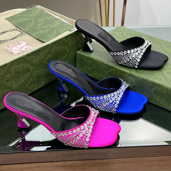 2023 designer pure color pearl embellished slides slippers womens luxury 100% leather metal buckle crystal silk high heels sandals ladys sti, Black
2023 designer pure color pearl embellished slides slippers womens luxury 100% leather metal buckle crystal silk high heels sandals ladys sti, Black